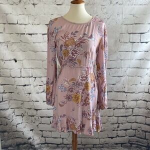 NLY Trend Back to the city dress floral pink size 38/medium‎
